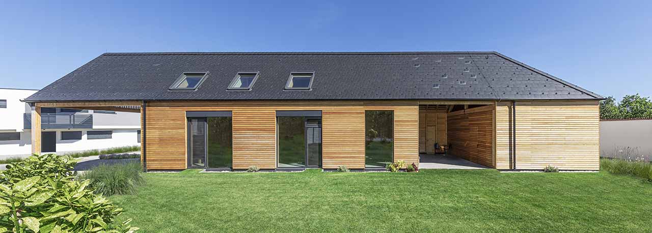 New build project showcasing VELUX roof windows - family home near Vienna