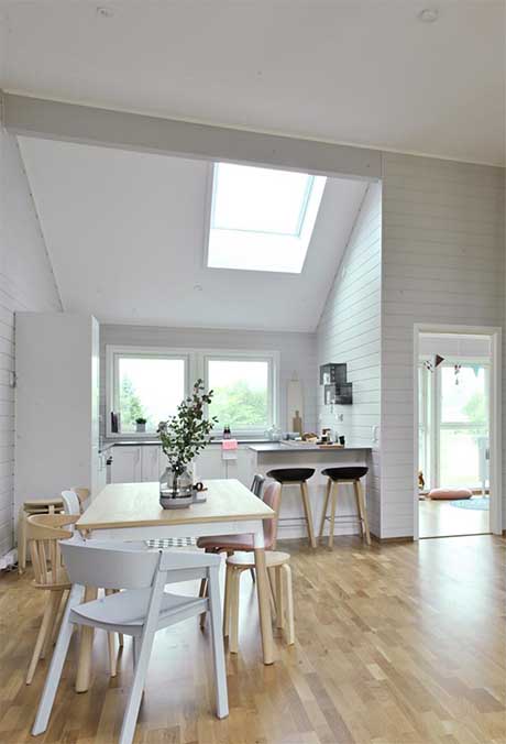 „Healthy Home“ miesto namai Stjørdal su VELUX stogo langais