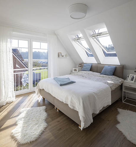 Nově postavený dům s řešením střešních oken společnosti VELUX – Německo – dům v Kakenstorfu
