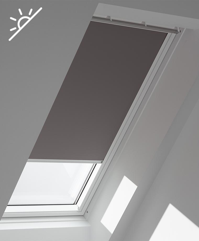 VKU VU VE VK Blackout Roller Blind with rails for Velux Roof Window VL 