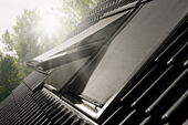 VELUX soft shutters run in aluminium side rails and have a sleek top casing that forms an integrated part of your roof, regardless of roofing materials.