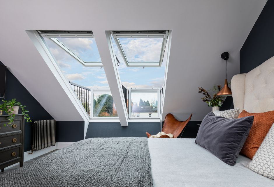 VELUX loft of the year 2020 - finalist bedroom and en-suite