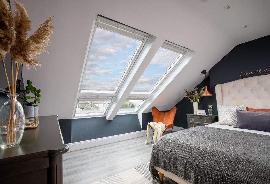 VELUX loft of the year 2020 - finalist bedroom and en-suite