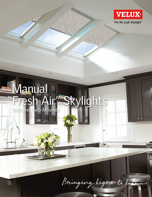 VELUX Manual "Fresh Air" Skylight | Curb Or Deck Mounted Skylights