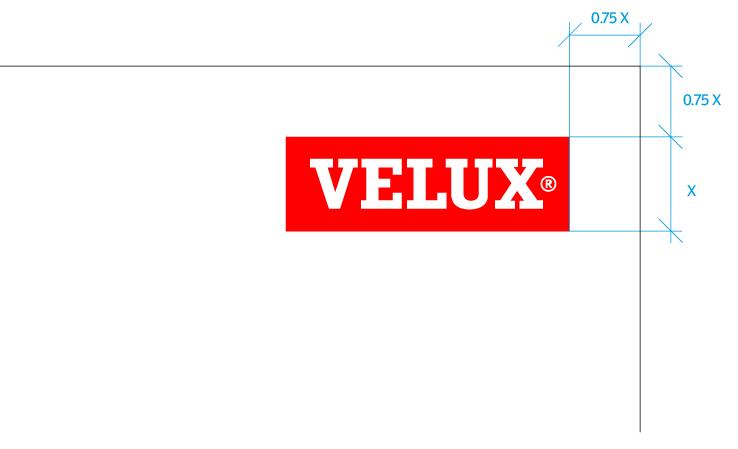 VELUX Logo supersize position