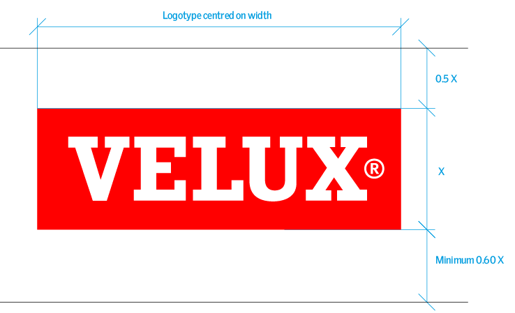 VELUX Logo supersize position