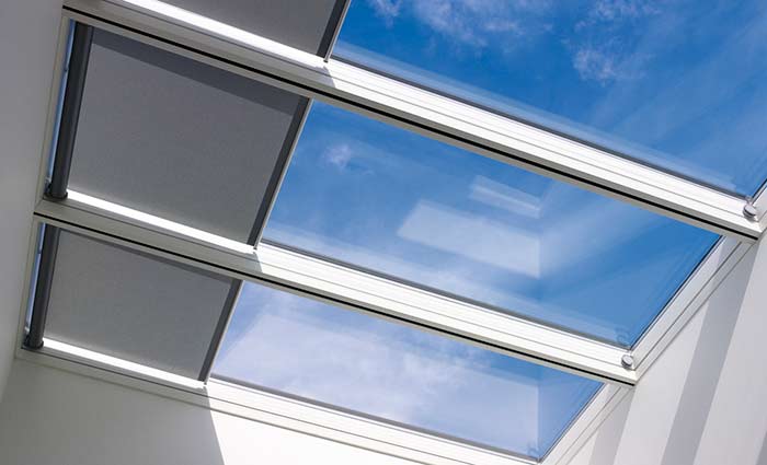 VELUX Modular skylights with blinds
