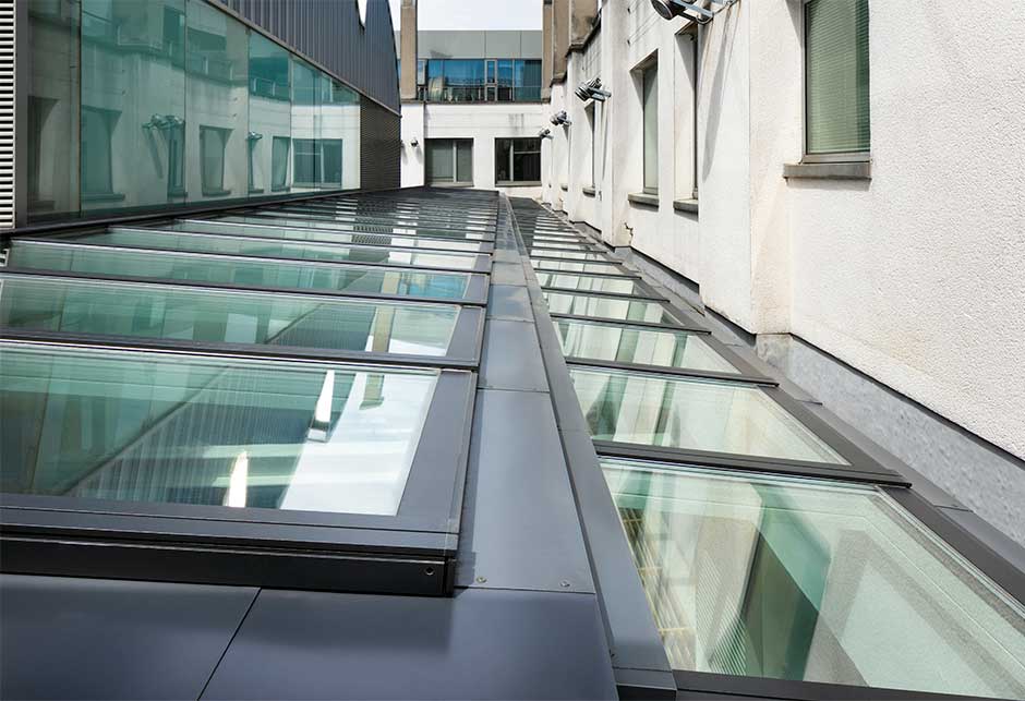VELUX Modular Skylights Step solution at Dún Laoghaire Rathdown County Council 