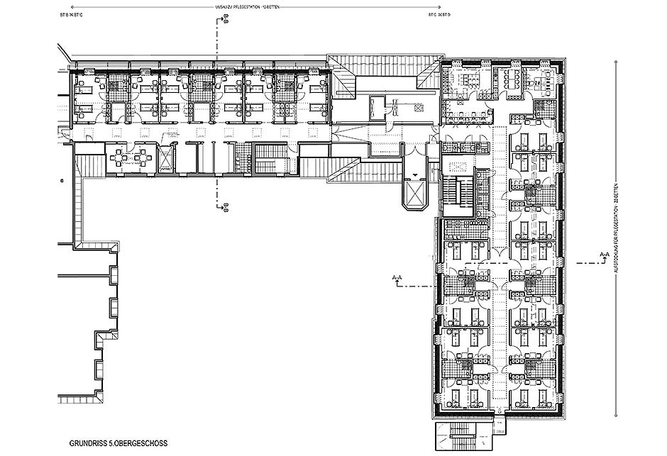 Architectural drawings Wuppertal Hospital