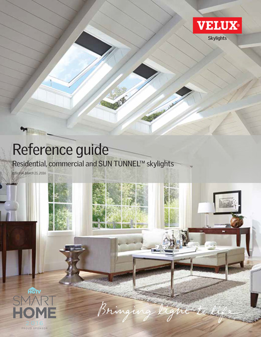 VELUX Product Sizes Skylight Reference Guide